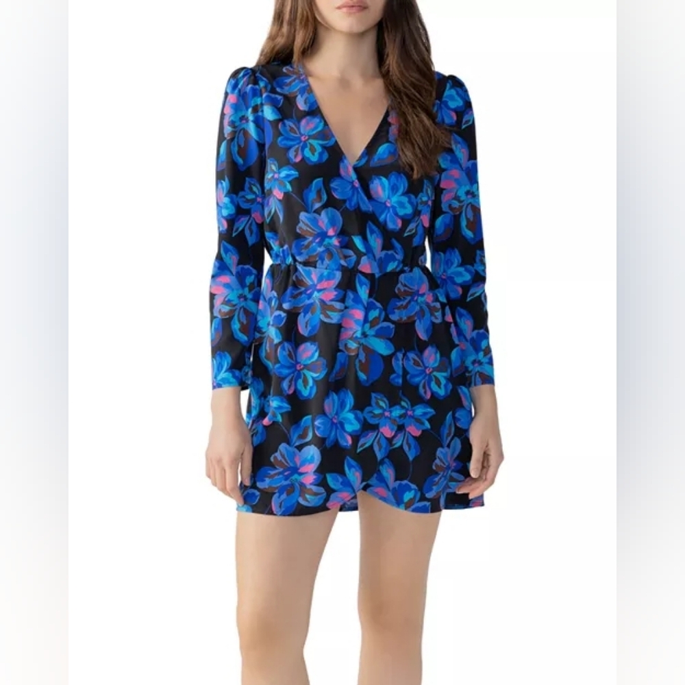 Sanctuary The New Wrap Floral Mini Dress- Small